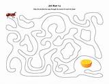 Ant Maze Preschool Mazes Kids Choose Board Motor Fine Ants sketch template