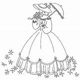 Embroidery Ladies Patterns Southern Designs Crinoline Belle Vintage Flickr Redwork Coloring Pages Transfers Hand Cross Bordado Stitch Sewing Pattern Lady sketch template