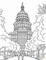 Coloring Texas State Capital Pages Printable Map Supercoloring Landmarks Drawing London Categories sketch template
