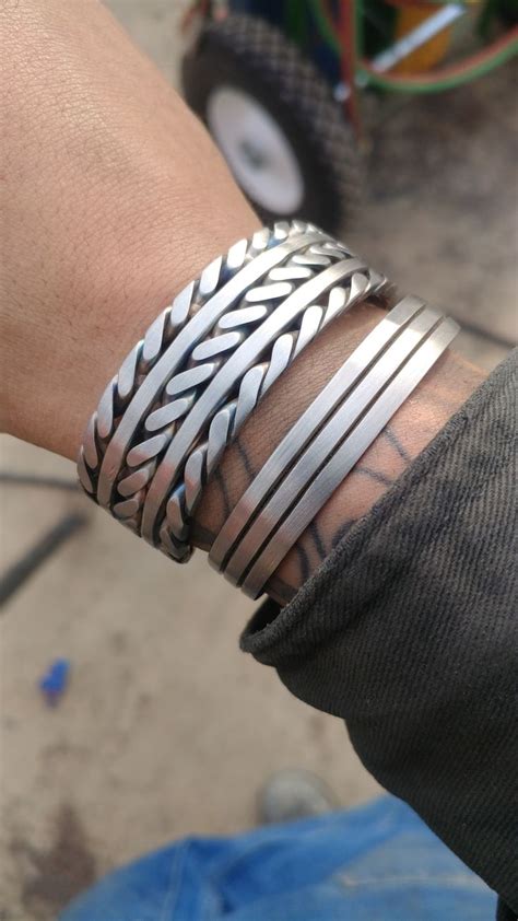 brushed stainless steel weld bracelets jewelry bracelets silver mens sterling silver