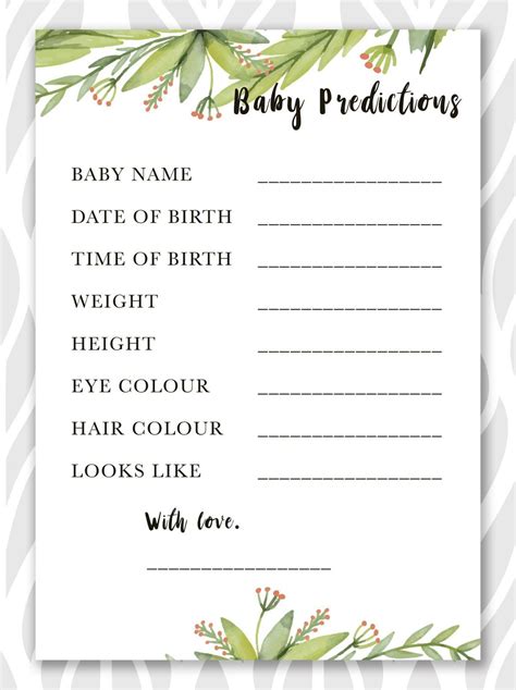 printable baby shower games megzie  printable baby shower