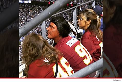 Washington Redskins Fan Goes Full Red Skinned Photo