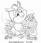 Owl Coloring Pages Clipart Cute Outline Book Chubby Illustration Activity Using Bannykh Alex Royalty Rf 2021 Clipground Branch Perched Adorable sketch template