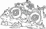 Monster Coloring Digger Pages Grave Jam Truck Getdrawings sketch template