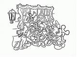 Coloring Disney Christmas Pages Printable Kids Library Clipart sketch template
