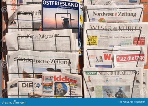 german daily newspaper editorial stock image image  allgemeine