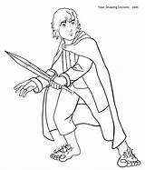 Baggins Drawing Frodo Bilbo Line Coloring Deviantart Drawings Pages Getdrawings Writework Fan Comments sketch template