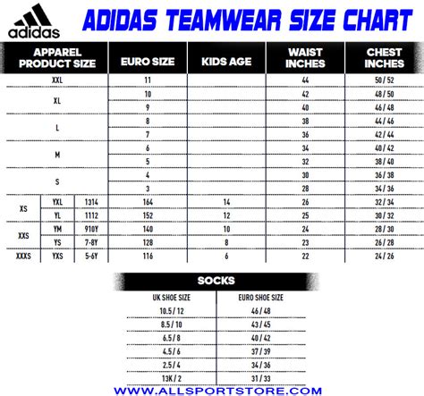 adidas kids clothing size chart greenbushfarmcom