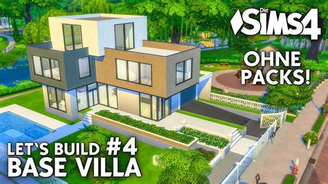 die sims  haus bauen ohne packs base villa