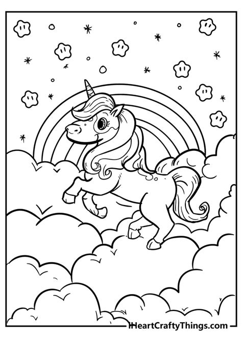 coloring book pages unicorn