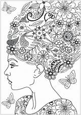 Colorare Adulti Vegetation Vegetazione Colouring Justcolor Fleurs Malbuch Erwachsene Hairs Grown Ups Petals Everfreecoloring Flowery Prints Zentangle Nggallery sketch template