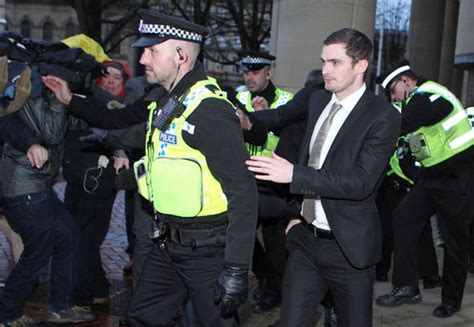 Adam Johnson S Father Appears To Grab Reporter During
