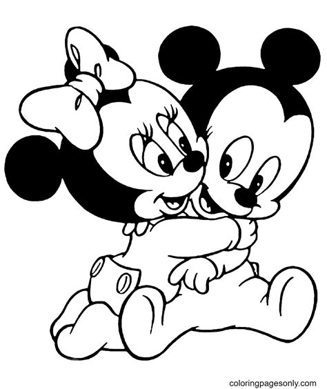 coloring pages  mickey  minnie mouse find   mickey mouse