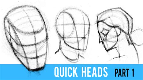 proko quickly draw heads   loomis method part