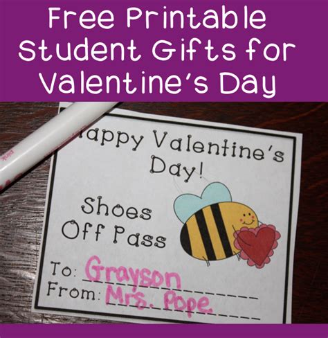 Free Teacher Valentine S Day T Ideas Just Print These Reward