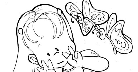 butterfly  girl  coloring pages