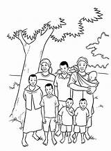 Family Coloring Pages Families Drawing Kids Print Getdrawings Coloringkids Previus Next sketch template