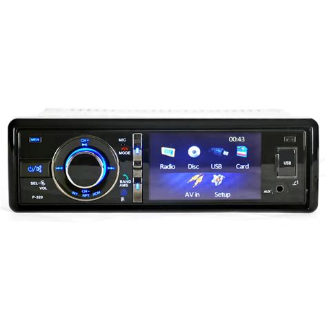 din car dvd player radio stereo detachable panel video bluetooth subwoofer aux  cd mp
