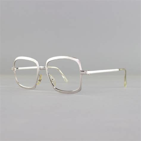 vintage square eyeglasses 70s glasses frames made… gem