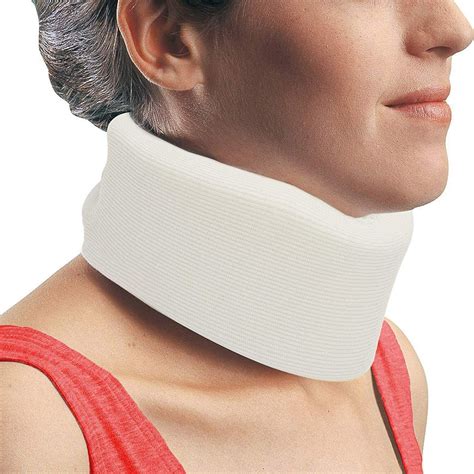 adjustable neck brace support soft foam medical cervical neck pain relief grey ebay