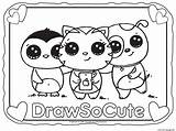 Coloring Cute Pages Things Draw So Printable Kids Animals Kawaii Drawing Print Color Unicorn Sheets Baby Selfie Face Collection Sad sketch template
