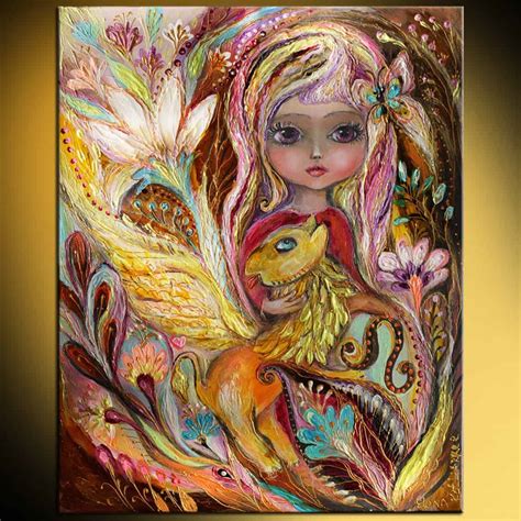 leo zodiac fairy original fantasy fairy art print elena kotliarker art