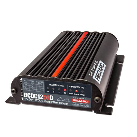 redarc dual input   vehicle dc battery charger   volt