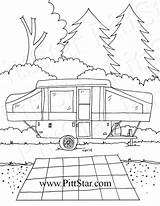Trailer Pop Coloring Pages Camper Etsy Board Camping Visit Books Easy Template Truck Travel Choose sketch template