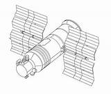 Space Telescope Hubble Drawing Station Getdrawings Gamma sketch template