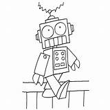 Robot Coloring Books Pages Last sketch template