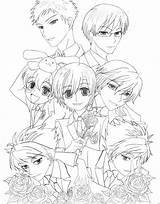 Host Club School Coloring Pages Ouran High Anime Ohshc Drawing Sketch Hight Highschool Hellion Nightshade Deviantart Trending Days Last sketch template