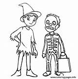 Halloween Printable Coloring Costume Pages Awesome Drawing Color Costumes Getdrawings Kids sketch template