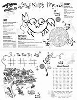 Menu Kids Template Restaurant Activity Sheets Printable Menus Templates Kid Activities Sheet Restaurants Pizzeria Choose Board Open sketch template