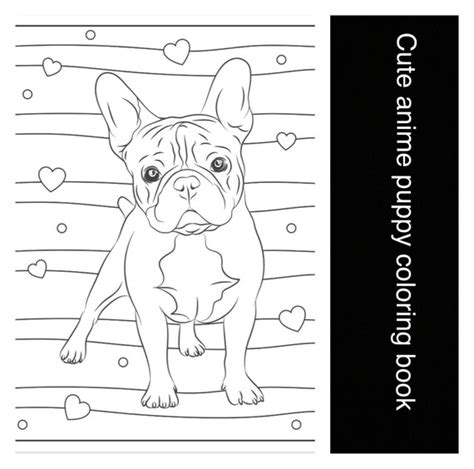 anime dog coloring book etsy