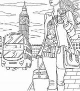 Coloring Pages London Adult Holiday Patterns Choose Board sketch template