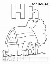 Coloring House Pages Letter Practice Kids Alphabet Handwriting Start Color Things Colouring Preschool Printable Worksheets Bestcoloringpages Adult Learning Popular Print sketch template
