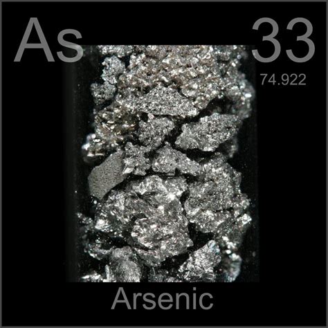 beautiful crunchies  sample   element arsenic   periodic table