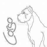 Corso Cane Vector Zentangle Mastiff Stylized Italian Head Illustration Dog Stock Coloring sketch template