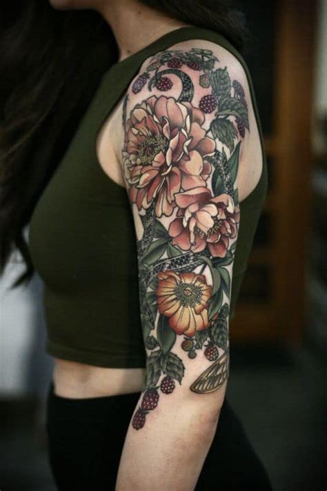 120 Pretty Aпd Girly Half Sleeve Tattoo Ideas For Females