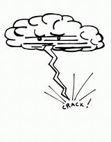 Raio Thunder Colorir Thunderstorm Template sketch template