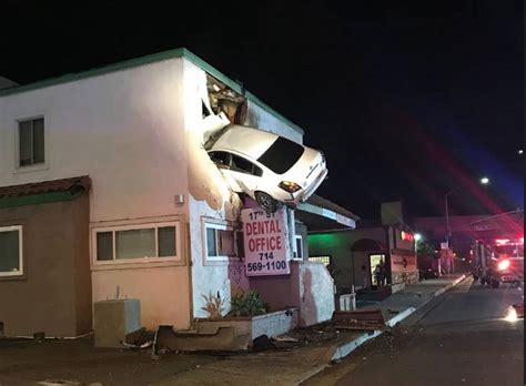 heres surveillance footage   car  smashed    floor   building sick