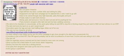 Extremely Small Dnd Greentext Dump © Anonymous 11 25 14
