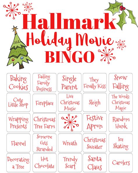 hallmark bingo cards printable printable word searches
