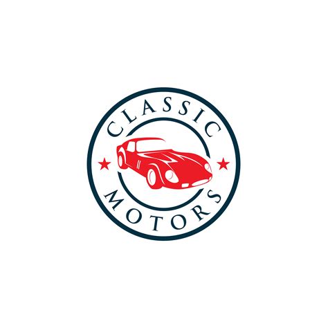 creative classic cars logo concept design templates  vector art