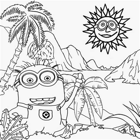 minion  fruit hat coloring pages  open coloring pages