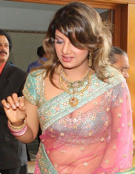 Telugu Actress Rambha Hot Photo In Saree All Pics