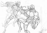 Venom Carnage Vs Deviantart sketch template