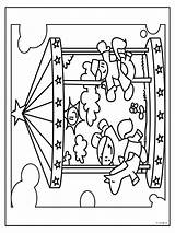 Kermis Kleurplaten Draaimolen Kleurplaat Kirmes Karussell Versje Dasmalbuch sketch template