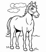 Horse Coloring Pages Printable Color Toddler sketch template