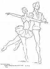 Coloring Pages Ballet Dancer Degas Dancers Drawing Sketch Illustration Dance Getcolorings Sketchbook Color Barber David sketch template